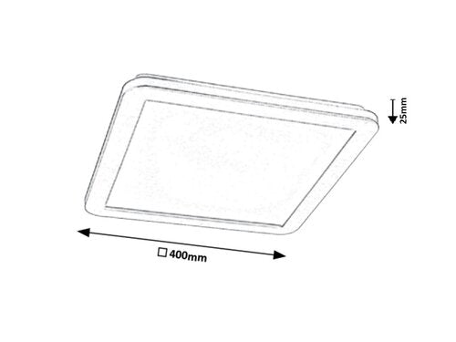 Lampa baie Jeremy, argintiu, 1500lm, LED 24W, 3000K, Rabalux 5210