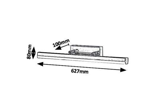 Lampa baie Silas, bronz, 1700lm, LED 18W, 4000K, Rabalux 5729