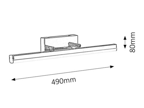 Lampa baie Silas, crom, 1180lm, LED 12W, 4000K, Rabalux 5719