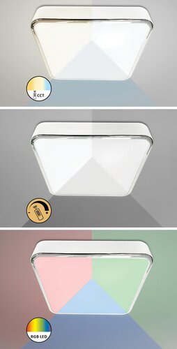 Lampa baie Wolimir, crom, 1800lm, LED 22W, RGB, 3000-6000K, Rabalux 2982