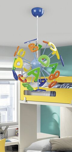 Lustra copii Abc, multicolor, 3xE14, Rabalux 47160