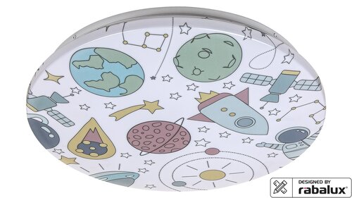 Lampa copii Hanka, alb, 1560lm, LED 24W, 3000K, Rabalux 3417