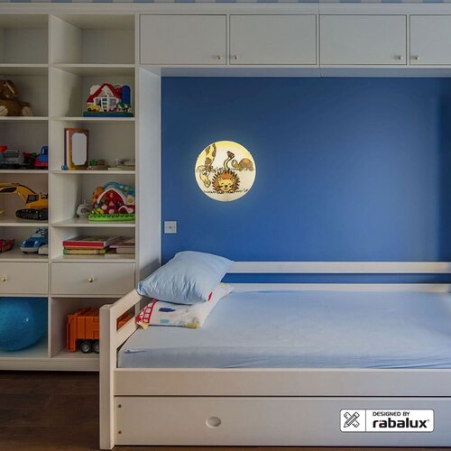 Lampa copii Leon, multicolor, E27 2x 60W, Rabalux 4559