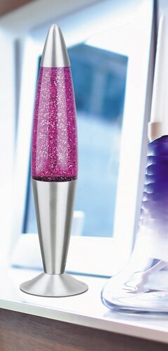 Veioza copii Glitter, violet, E14 G45 1x 25W, Rabalux 4115