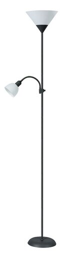 Lampadar Action, negru, E27 1x 100 + E14 1x 25W, Rabalux 4062