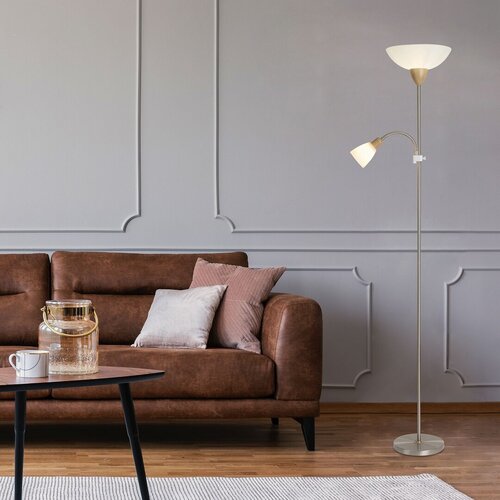 Lampadar Diana, crom satin, 1xE27 + 1xE14, Rabalux 5739