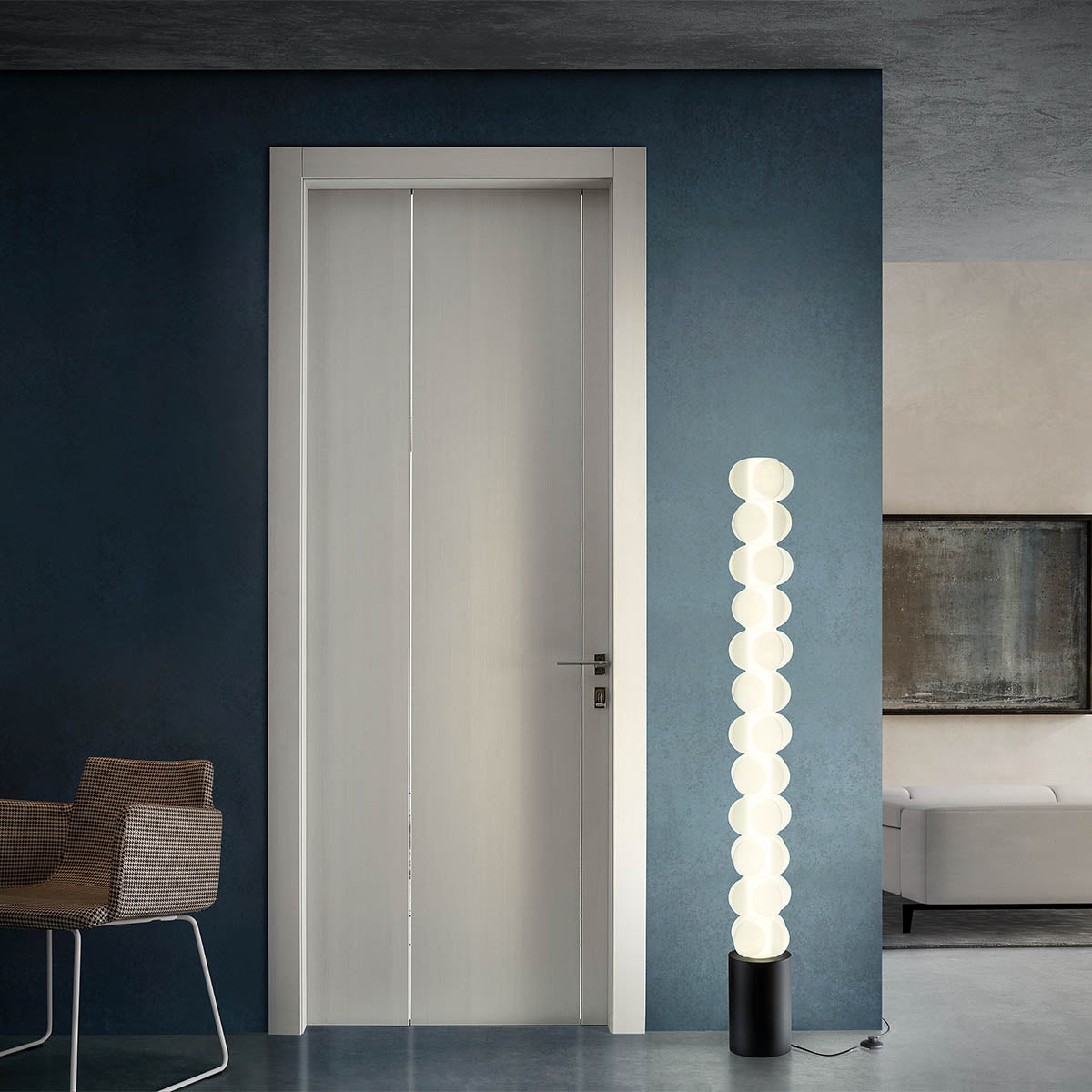 Lampadar LED Jaco, negru mat, 52W, 4434lm, 3000K, H.153cm, IP20, Redo, 01-2691