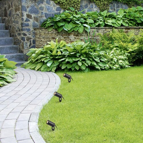 Miniproiector LED exterior Krobia, negru, 1 X GU10, IP65, Rabalux, 7814