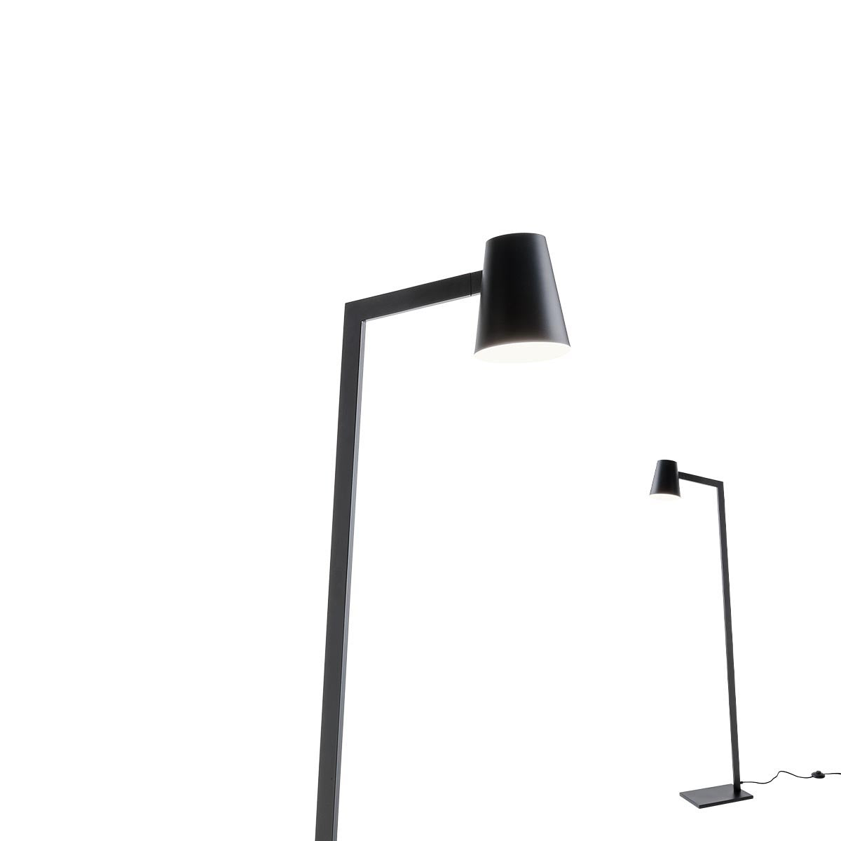 Lampadar Mingo, negru, 1 x E27, H.150cm, IP20, Redo, 01-1557
