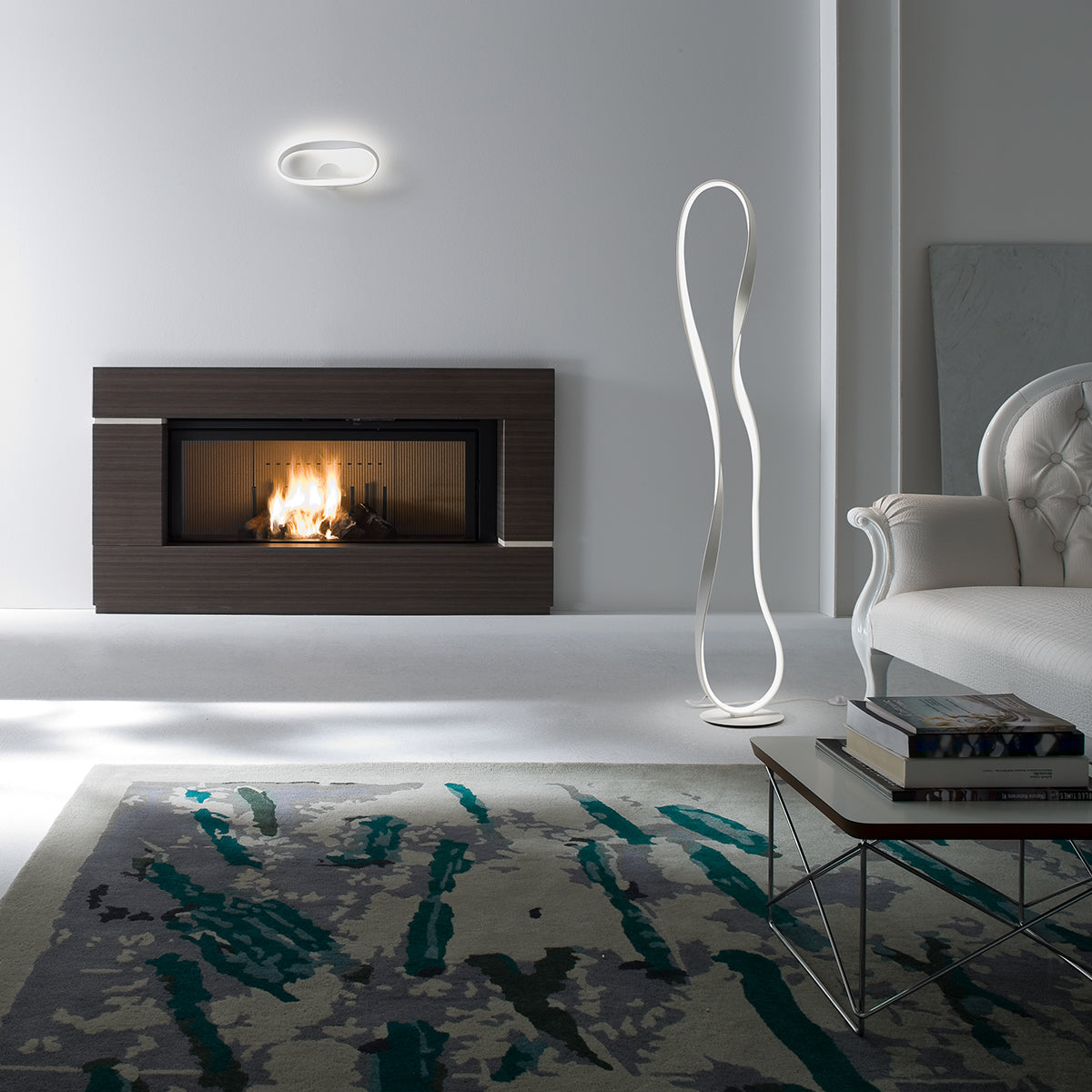 Lampadar LED Nubo, alb mat, 34.5W, 4050lm, 4000K, H.148cm, IP20, Redo, 01-1532