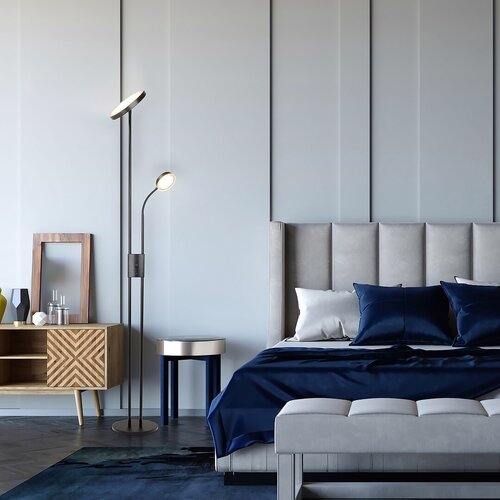 Lampadar Ophus, negru mat, 2110lm, LED 18, 5 + LED 4, 5W, 3000K, Rabalux 3240