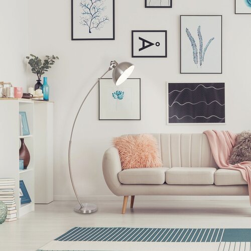 Lampadar Otto, crom satin, E27 1x 60W, Rabalux 5593