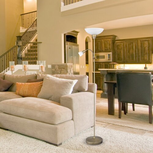 Lampadar Pearl classic, bronz, 1xE27 + 1xE14 , Rabalux 4019