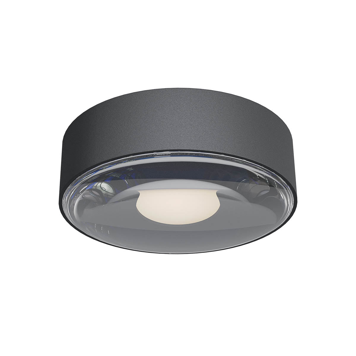 Plafoniera exterior LED Log, gri inchis, 6W, 590lm, 3000K, IP65, Redo, 90412