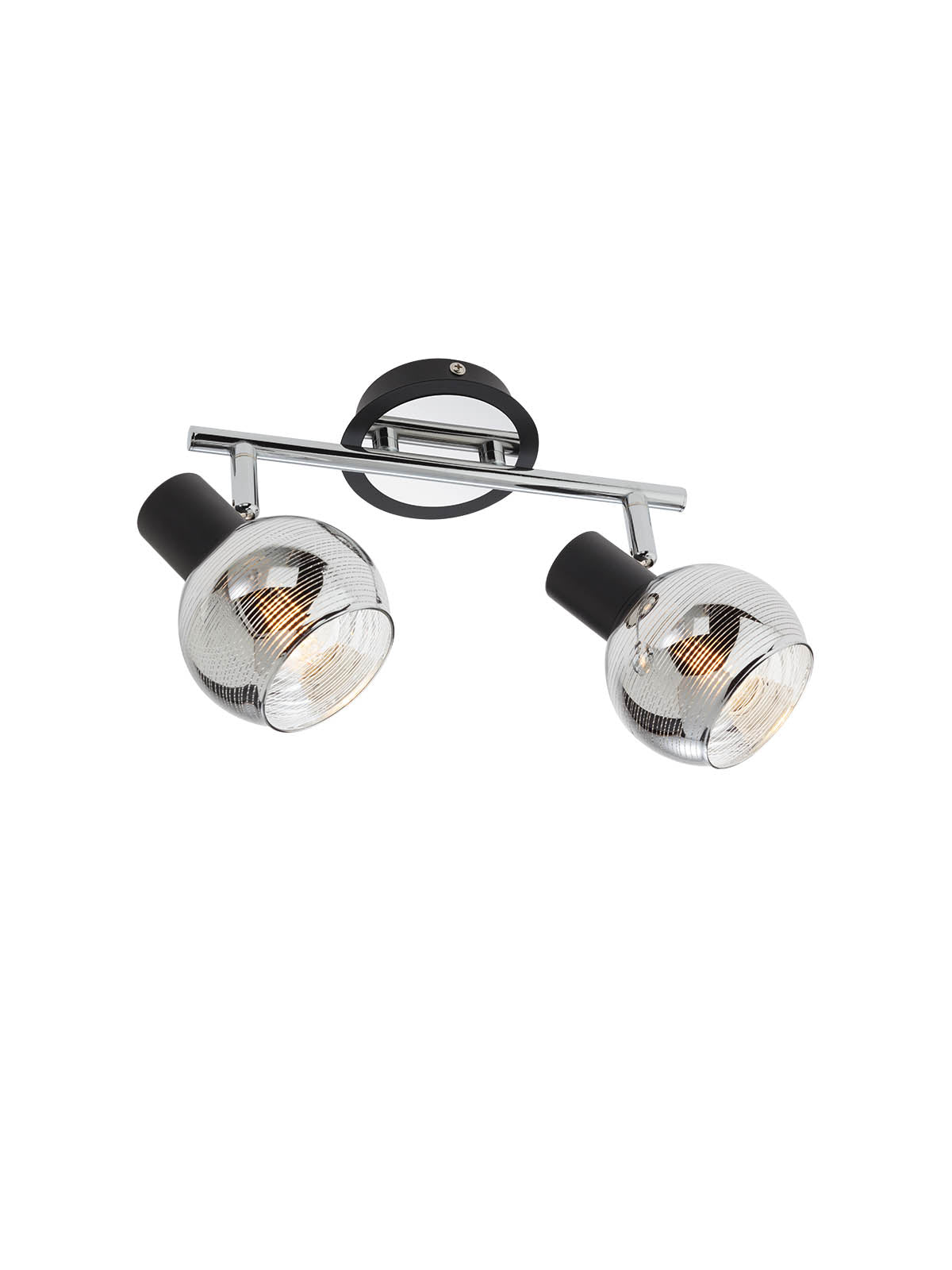 Plafoniera Magis, crom cu detalii negru mat, 2XE14, IP20, Smarter, 04-480