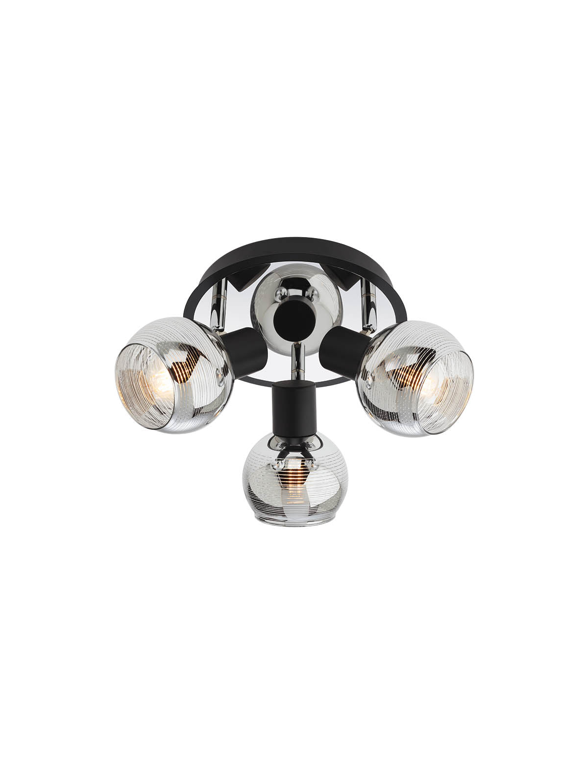 Plafoniera Magis, crom cu detalii negru mat, 3xE14, IP20, Smarter, 04-481