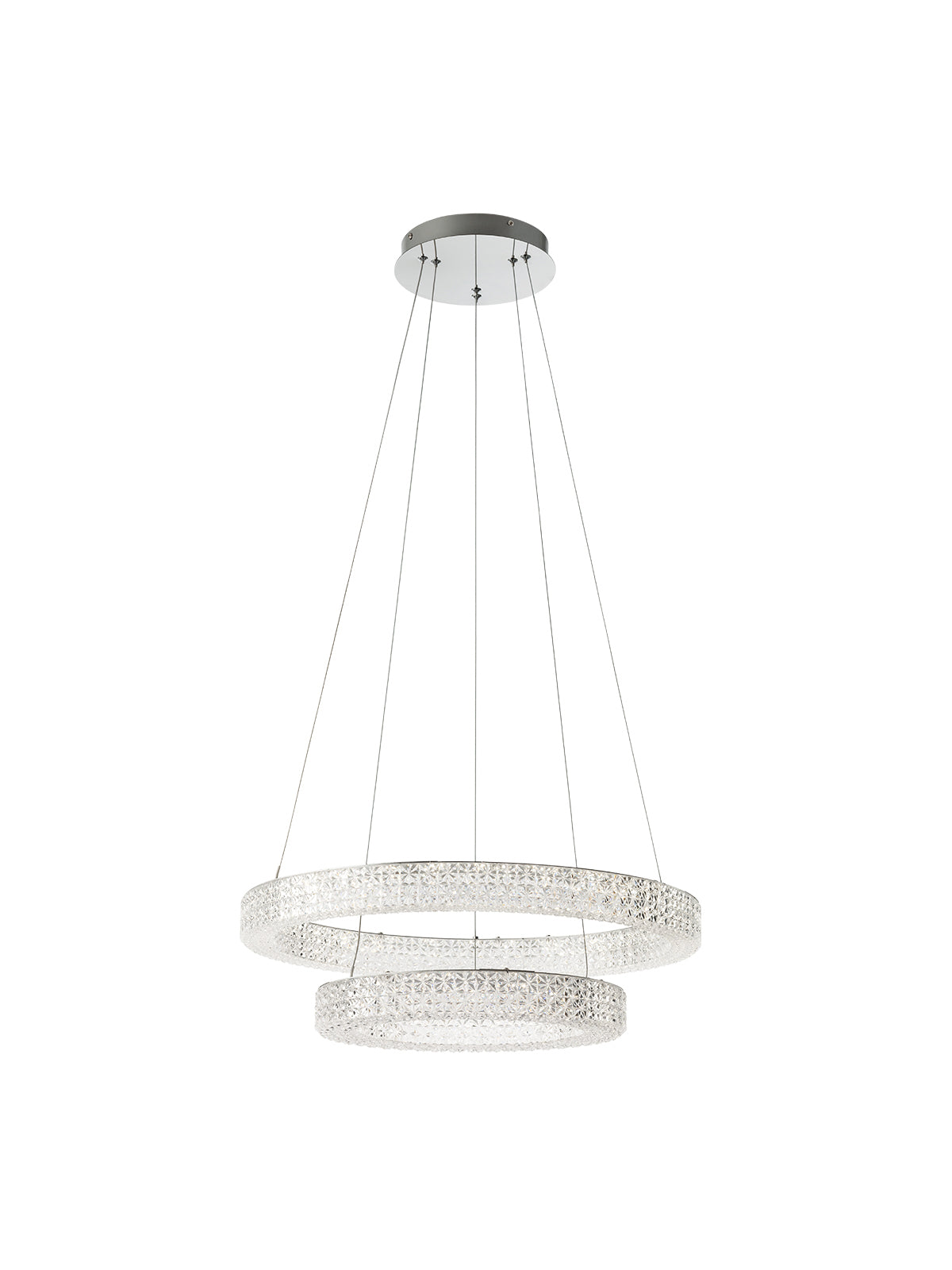 Lustra Metis, crom, LED 40W + 24W, 4000K, 6929 lm, Smarter 01-1391