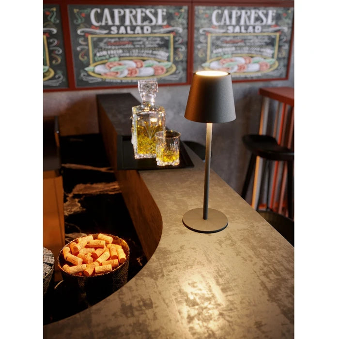 Veioza exterior LED Moby, negru, 3.5W, 195lm, 3000K/4000K/5000K, H.35cm, IP44, Smarter, 90575