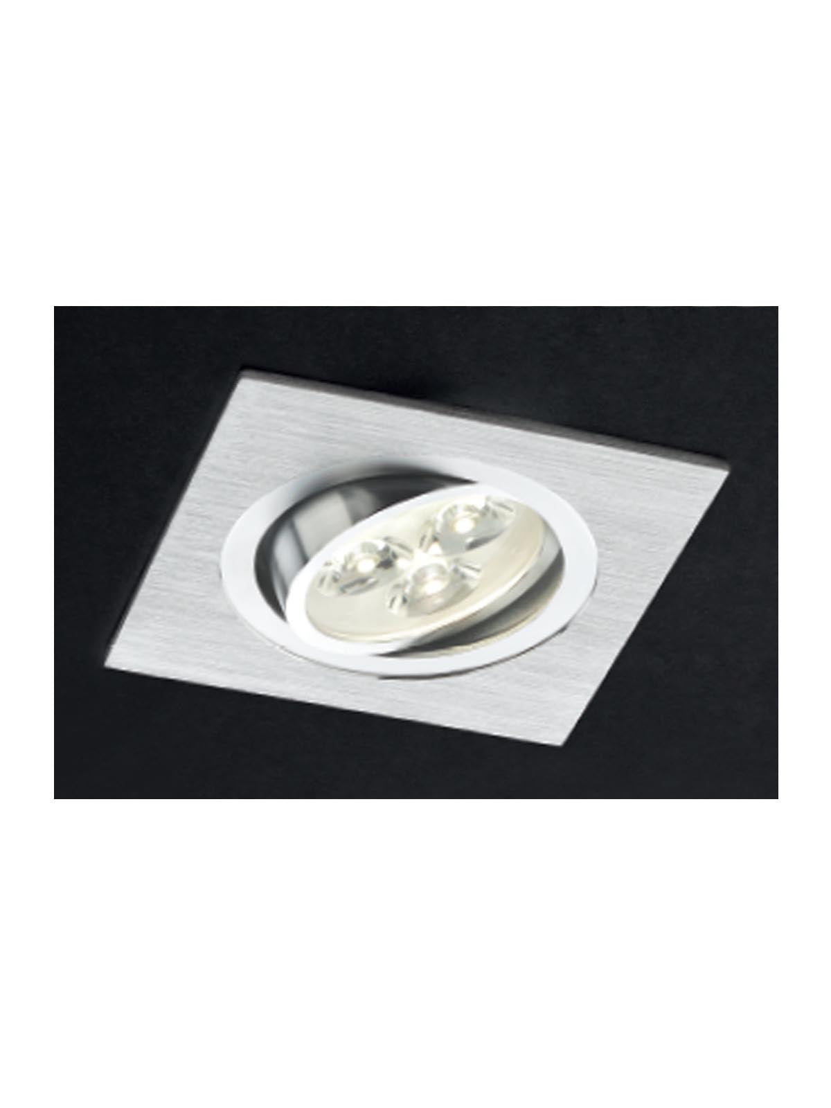 Spot incastrat MT 116 LED, aluminiu, LED 3 x 1W, 4000K, 248 lm, Smarter 70319