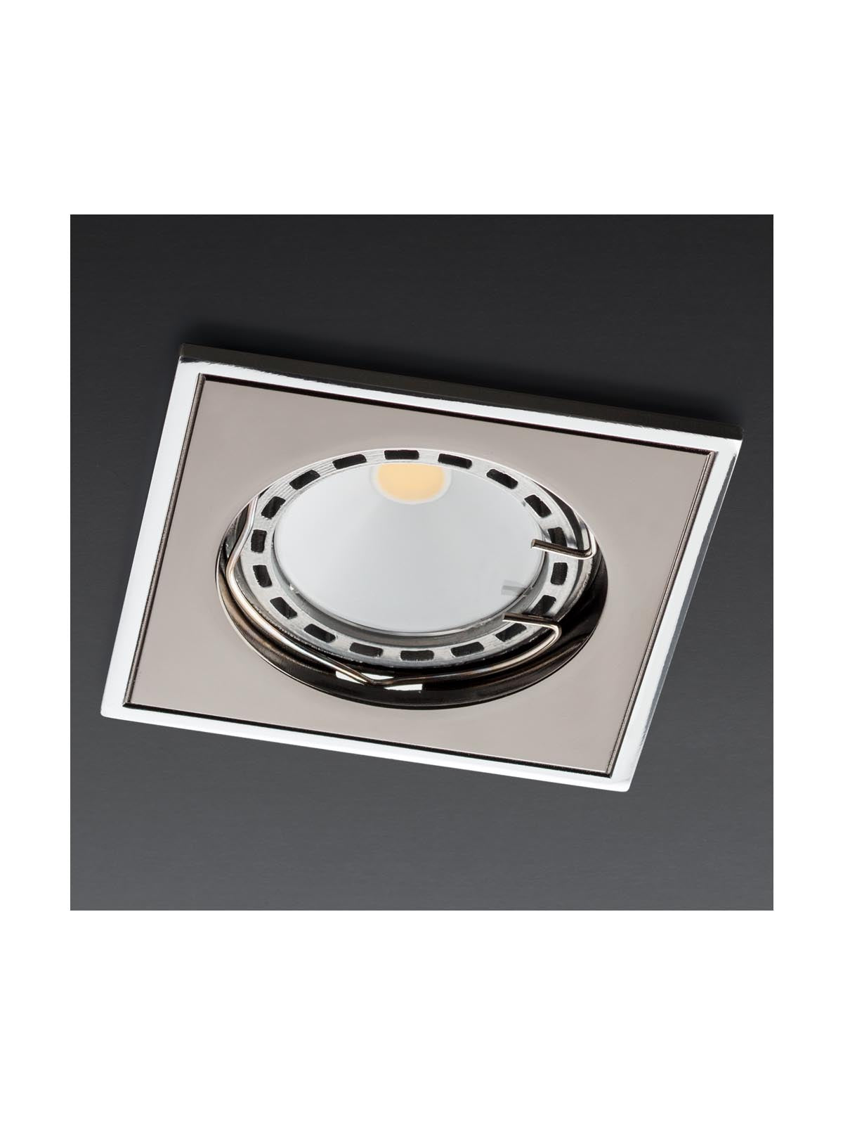 Spot incastrat MT 122, negru fumuriu/crom, 1XGU10, Smarter 70329