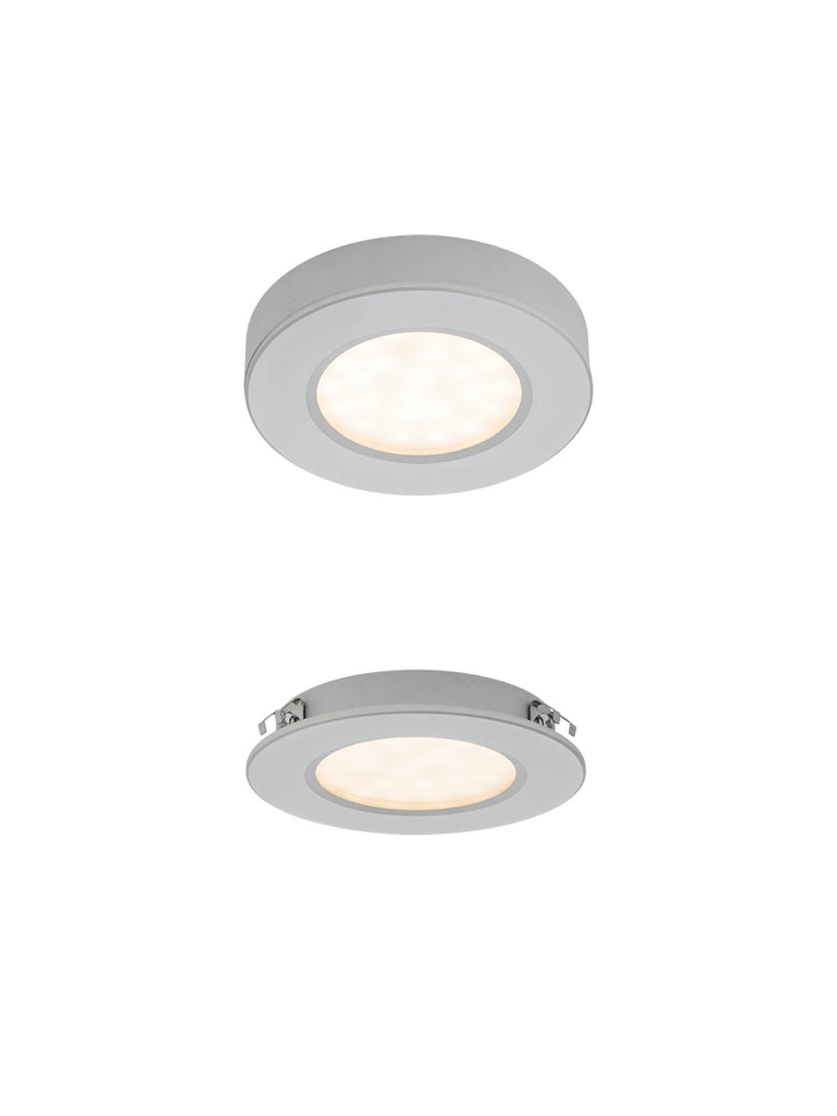 Spot incastrat MT 142 LED, argintiu, LED  3W, 4000K, 381 lm, Smarter 70370