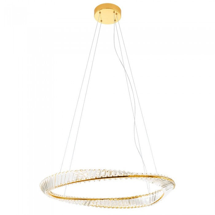 Lustra Oblige, auriu, LED CCT, 52W, 4118 lumeni, 3000K/4000K/6000K, D.100 cm, Incanti IOB PXL 11