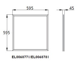Panel aplicat LED 48W 4000K, alb, Novelite-EL0068771
