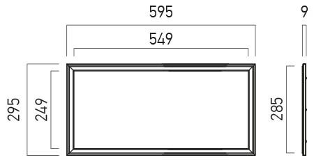 Panou luminos WD3060NW MWH, Alb mat, 24W, 4000K, Arelux