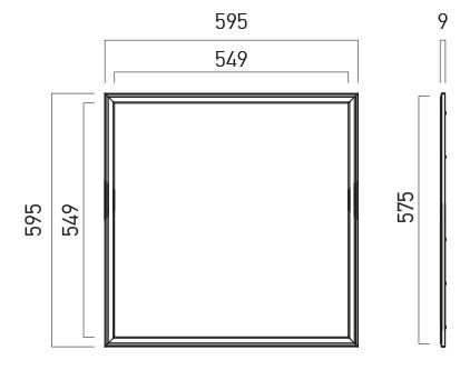 Panou luminos WD6060WW MWH, Alb mat, 40W, 3000K, Arelux