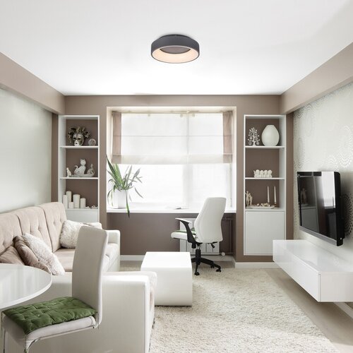 Plafoniera LED Adeline, gri, 24W, 1500lm, 3000K-6000K, IP20, Rabalux, 3928