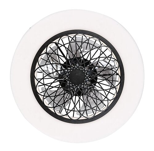 Plafoniera cu ventilator Adonias, negru, 1600lm, LED 35W, 3000-6000K, Rabalux 5419