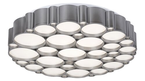 Plafoniera LED Andela, argintiu, 48W, 2956lm, 4000K, IP20, Rabalux, 6039