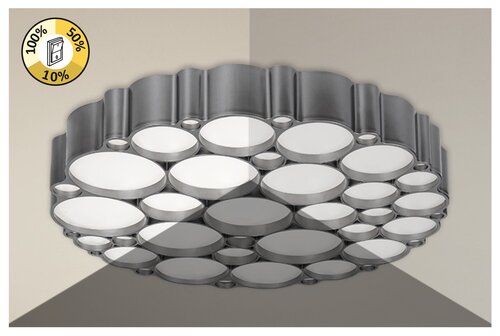 Plafoniera LED Andela, argintiu, 48W, 2956lm, 4000K, IP20, Rabalux, 6039