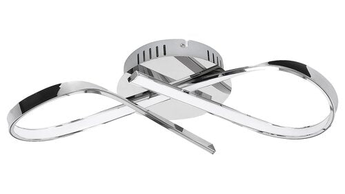 Plafoniera LED Aniela, crom, 20W, 1600lm, 4000K, IP20, Rabalux, 2187