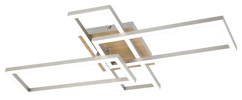 Plafoniera LED Ashton, crom satin, 24W, 1870lm, 4000K, IP20, Rabalux, 6590