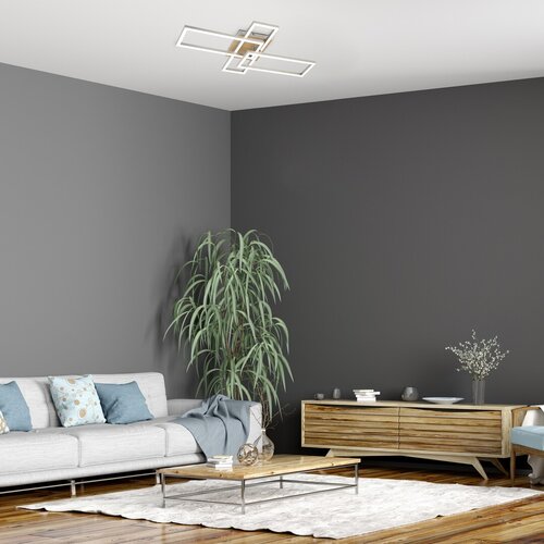 Plafoniera LED Ashton, crom satin, 24W, 1870lm, 4000K, IP20, Rabalux, 6590