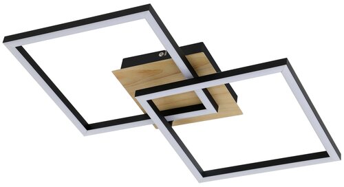 Plafoniera LED Ashton, negru mat, 24W, 1600lm, 3000K, IP20, Rabalux, 6589