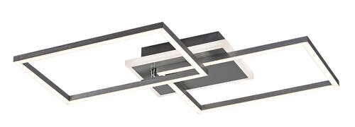 Plafoniera LED Athelstan, argintiu/aluminiu slefuit, 40W, 2900lm, 4000K, IP20, Rabalux, 71014