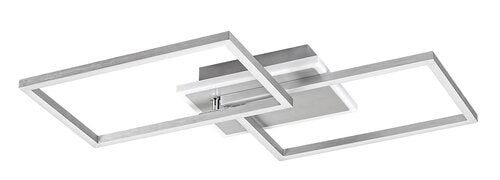 Plafoniera LED Athelstan, argintiu/aluminiu slefuit, 40W, 2900lm, 4000K, IP20, Rabalux, 71014