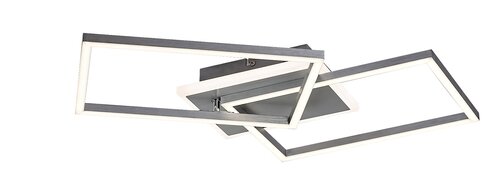 Plafoniera LED Athelstan, argintiu/aluminiu slefuit, 40W, 2900lm, 4000K, IP20, Rabalux, 71014