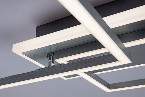 Plafoniera LED Athelstan, argintiu/aluminiu slefuit, 40W, 2900lm, 4000K, IP20, Rabalux, 71014