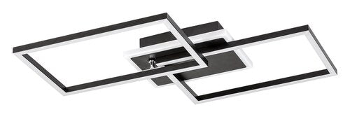 Plafoniera LED Athelstan, negru mat, 40W, 2050lm, 3000K, IP20, Rabalux, 71013