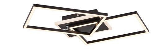Plafoniera LED Athelstan, negru mat, 40W, 2050lm, 3000K, IP20, Rabalux, 71013