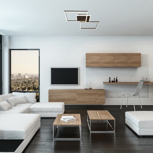 Plafoniera LED Athelstan, negru mat, 40W, 2050lm, 3000K, IP20, Rabalux, 71013