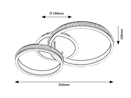 Plafoniera LED Avalon, aluminiu slefuit, 50W, 3150lm, 4000K, IP20, Rabalux, 2229