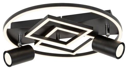 Plafoniera LED Aztec, negru mat, 40W, 2000lm, 4000K, IP20, Rabalux, 6905