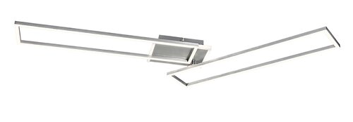 Plafoniera LED Benedick, argintiu/aluminiu slefuit, 40W, 3050lm, 2700-6500K, IP20, Rabalux, 71015