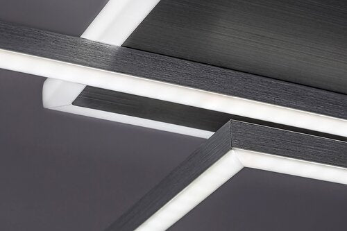 Plafoniera LED Benedick, argintiu/aluminiu slefuit, 40W, 3050lm, 2700-6500K, IP20, Rabalux, 71015