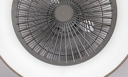 Plafoniera cu ventilator Benicio, gri, 1050lm, LED 35W, 3000-6000K, Rabalux 5420