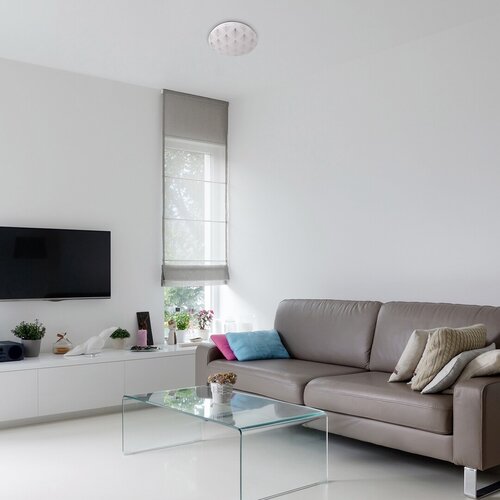 Plafoniera LED Benita, cu model alb, 18W, 900lm, 4000K, IP20, Rabalux, 3077